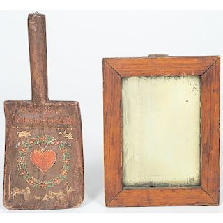 Pennsylvania Painted Paddle and Mirror