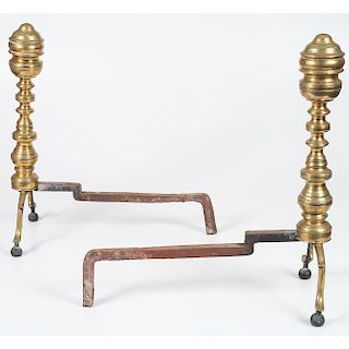 Chippendale-style Andirons
