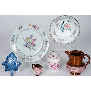 Copper Lustreware, Chinese Export and Other Tableware