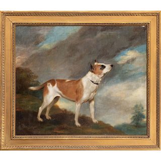 English Painting of a Staffordshire Terrier 