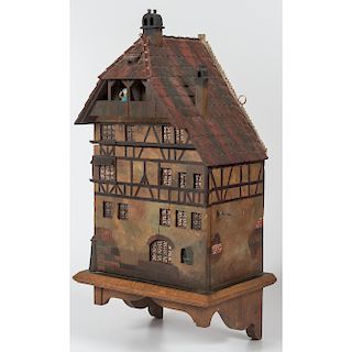 German Folk Art Hanging Cabinet