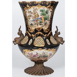 Bronze Mounted Porcelain Vase