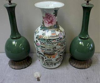 Lot of Asian Porcelain Lamps.