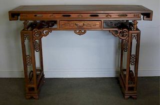 Antique Hardwood Chinese Altar Table.