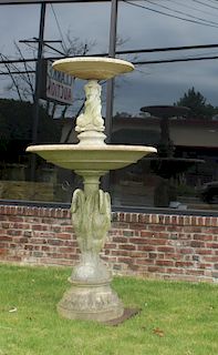 Large and Impressive Antique Marble Fountain