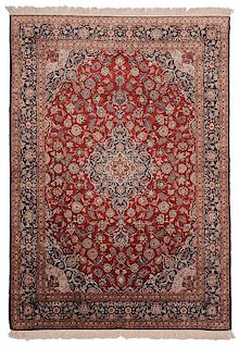 Finely Woven Persian Silk Rug