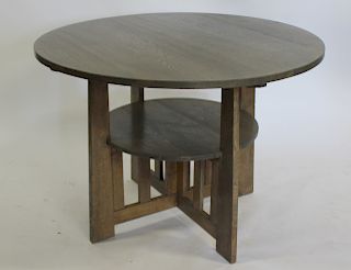 Arts And Crafts Mission Oak Table.