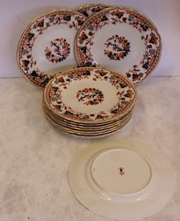 Group of 12 Royal Crown Derby Plates For Tiffany