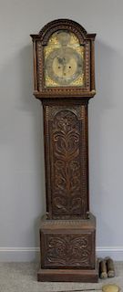 Antique English Tallcase Clock In Highly