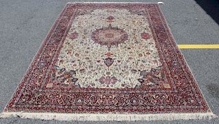 Vintage Signed and Finely Hand Woven Carpet