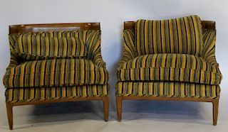 MIDCENTURY. Pair Of Gibbings Style Upholstered