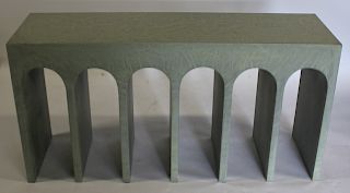 Custom Console With Arch Decoration.