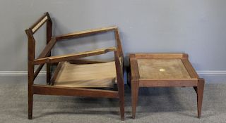 MIDCENTURY. Jens Risom Lounge Chair And Ottoman