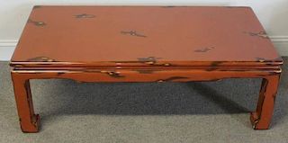 Midcentury Asian Modern Lacquered Coffee Table.