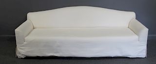 Custom And Quality Camel Back Linen Sofa