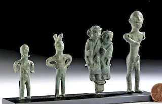 Rate Set of Iberian Bronze Standing Figurines (4)