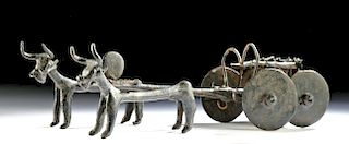 Anatolian Bronze Chariot and Bulls