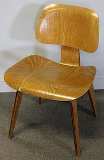 Early Eames DCW Chair for Evans / Herman Miller.