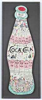 Howard Finster (1916-2001) "Coke Bottle", #6,059