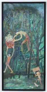 Jon Serl (1894-1993) "Fog Coming In, Swamp Apples"