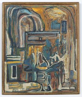 Jon Serl (1894-1993) Painting, 1958