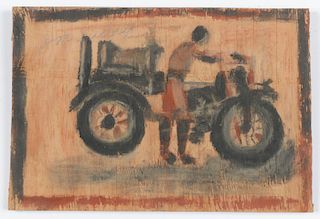 Jimmy Lee Sudduth (1910-2007) "Motorcycle Man"