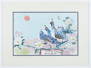 Nellie Butler (20th c.) "Gambel's Quails" Painting and Poster