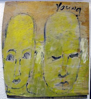 PURVIS  YOUNG EYES WIDE OPEN, EYES SHUT MIXED MEDIA