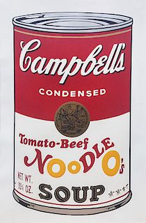  WARHOL  ANDY Title: CAMPBELLS SOUP II: TOMATO BEEF NOODLE O'S FS II. 61