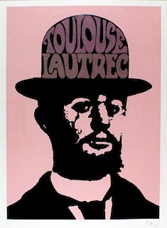 MAX, PETER (1970'S) TOULOUSE LAUTREC - PINK  Edition: 79/125