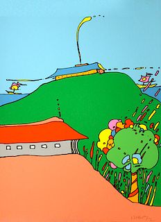 MAX, PETER (1970'S) PEACEFUL PLACE SERIGRAPH Edition: HC