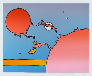 MAX, PETER (1970'S) MOONSCAPE I SERIGRAPH/ ON SOMERSET Edition: 19/150