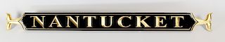 Carved and Gilt "Nantucket" Black Painted Quarterboard