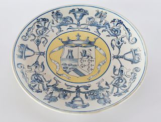 Spanish Armorial Ceramic Platter