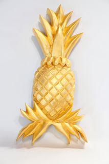 Carved and Gilt Wood Pineapple by J. P. Uranker