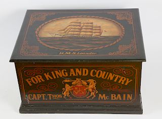 Antique Style Nautical Decorated Box