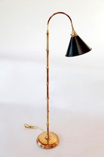 Adjustable Brass Bamboo Floor Lamp