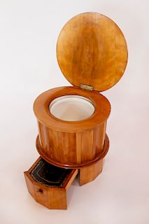 19th Century English Maple Potty