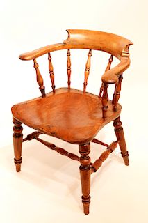 19th Century English Elm Pub Chair