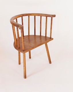 18th Century English D-Seat Low-Back Windsor Chair