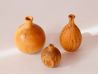 Set of 3 D.H. Osmer Spotted Birch Candle Holder