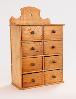 8-Drawer Wood Spice Cabinet