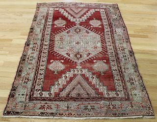 Antique Finely Hand Woven Kazak Style Carpet