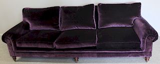 Maison Art Velvet Upholstered Oversized Sofa.