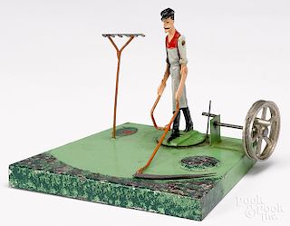 Man with scythe steam toy accessory