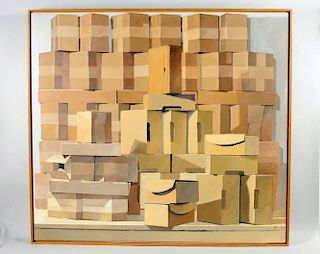 Celia T. Hubbard "Brown Cardboard Cartons" O/C