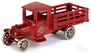 Arcade cast iron Model T Ford stake truck