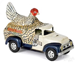 Sperry Candy Co. Chicken Dinner advertising truck