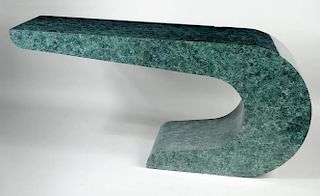 Modernist Formica Faux Marble Anvil Table