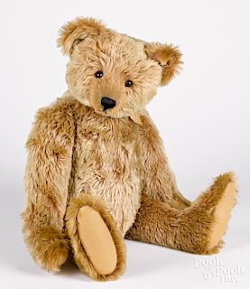 Large contemporary copy of a Steiff mohair teddy bear